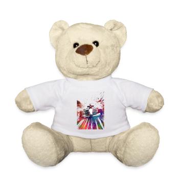 Cars racing #racing #sport - Teddy Bear - white - Front