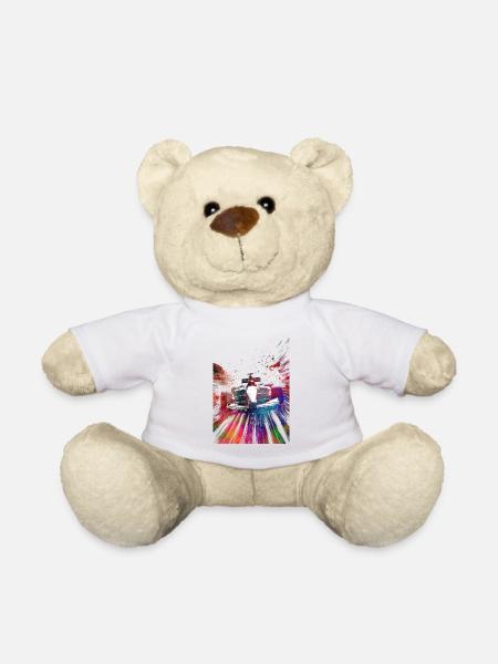 Cars racing #racing #sport - Teddy Bear - white
