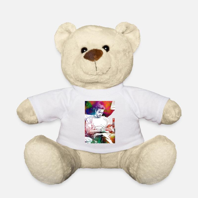 Männerleben mit Smartphone - Teddy - Weiß