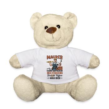 Der Maurer - Teddy - Weiß - Vorne