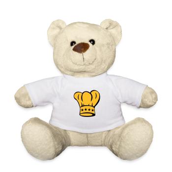 Sternekoch - Koch - Köchin - Kochmütze - Teddy - Weiß - Vorne