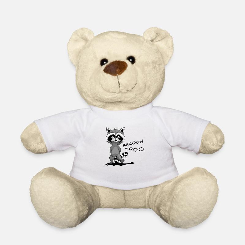 Racoon to go - Teddy - Weiß