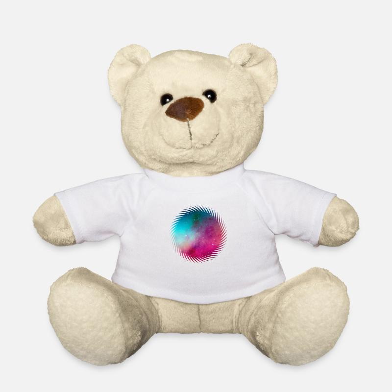 Abstrakte Galaxie - Teddy - Weiß