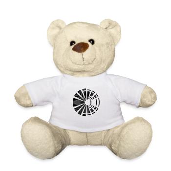 cercle rond poutres musique lautstaerke form muster de - Nounours - blanc - Devant