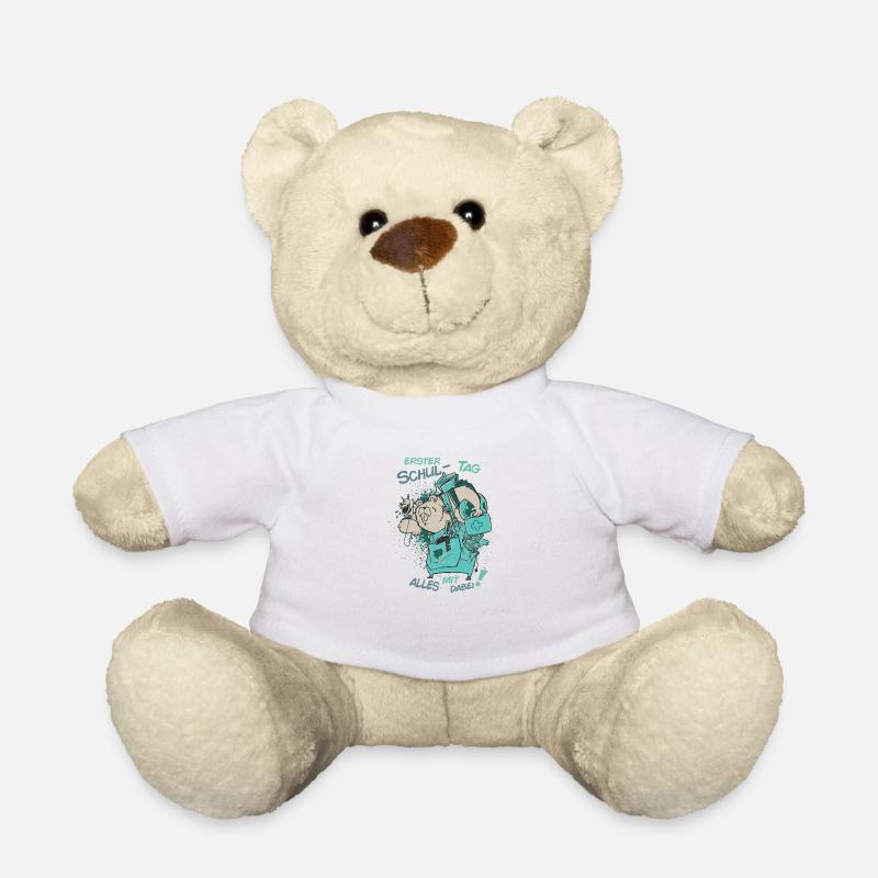 erster schultag alles mit dabei - Teddy - Weiß