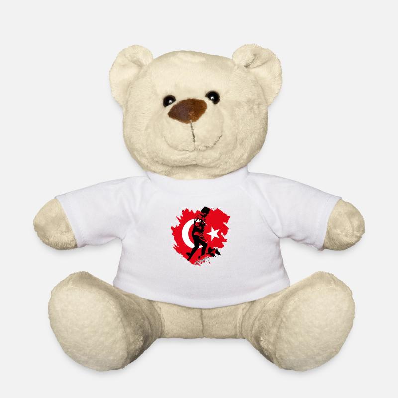 Mustafa Kemal Atatürk - Teddy Bear - white