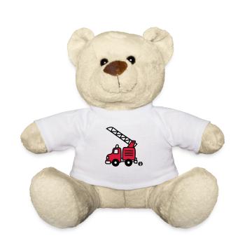 Feuerwehrauto (c) - Fire Truck - Teddy - Weiß - Vorne