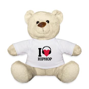 I love Hip Hop - Teddy - Weiß - Vorne
