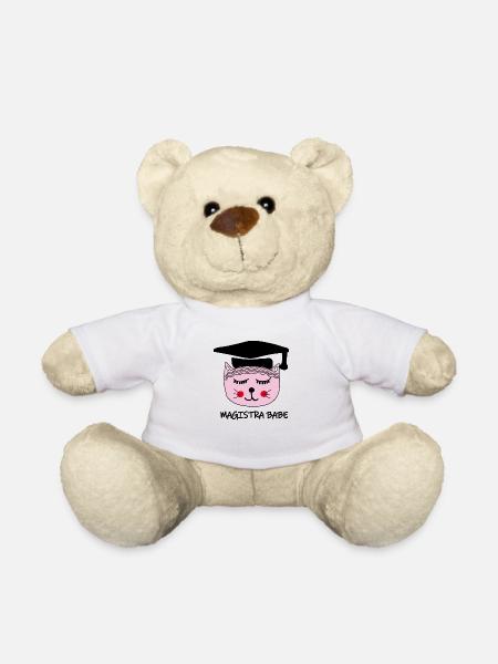 Akademikerin Katze MAGISTRA - Teddy - Weiß