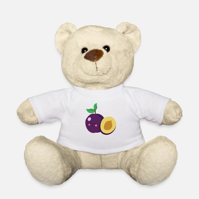 Pflaume - Teddy - Weiß