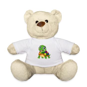 arc-en-ciel tortue lgbt tank animal lgbtqia - Nounours - blanc - Devant
