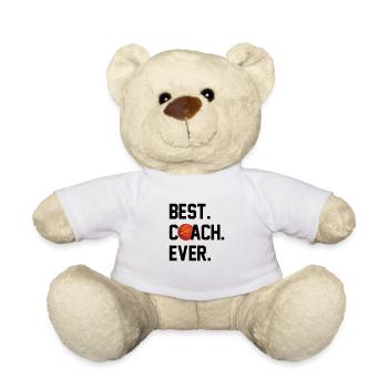 BEST COACH BASKETBALL - Teddy Bear - white - Front