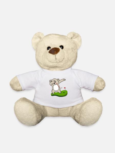 dab dabbing koala golf kids golf silly asia - Teddy Bear - white