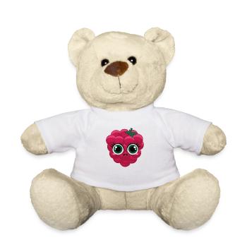 Rubis Framboise - Nounours - blanc - Devant
