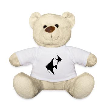 Fish Aquarium Marine Animal Climate Environmental Protection - Teddy Bear - white - Front