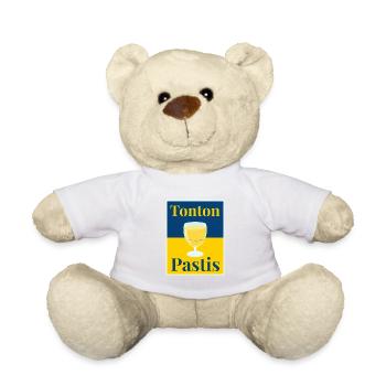 Tonton Pastis - Pour les amoureux du pastaga - Nounours - blanc - Devant