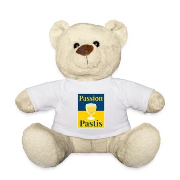 Passion Pastis - Pour les amoureux du pastaga - Nounours - blanc - Devant