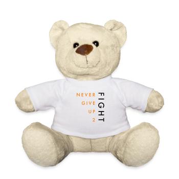 NEVER GIVE UP 2 FIGHT - Teddy - Weiß - Vorne