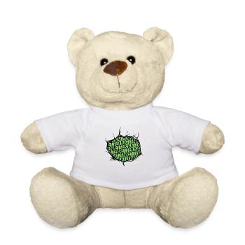 dog veganismus bärenstark fleischfrei lieben - Teddy - Weiß - Vorne
