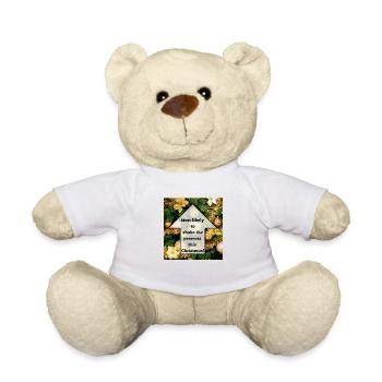 Present Shaker - Teddy Bear - white - Front