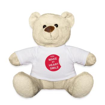 make my heart smile - Teddy - Weiß - Vorne