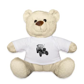 Tractor Pioneer RS01 IFA Nordhausen DDR Oldtimer - Teddy Bear - white - Front