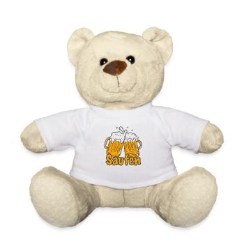 Saufen - Teddy - Weiß - Vorne
