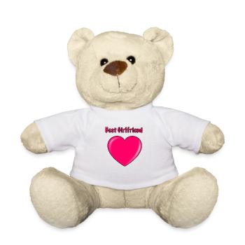 Meilleure Girlfiend - Nounours - blanc - Devant