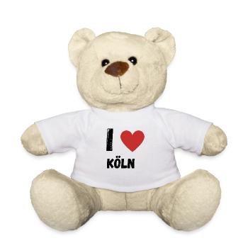 I Love Köln - Teddy - Weiß - Vorne