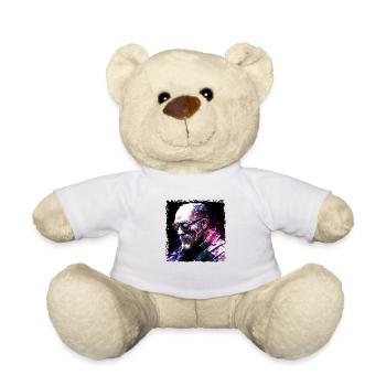 Cyborg, Android und Söldner der Zukunft in Neon - Teddy - Weiß - Vorne