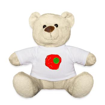 ŒUF AU PLAT ROUGE - Nounours - blanc - Devant