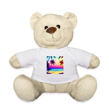 Retro Strand 80er Jahre - Teddy - Weiß - Vorne