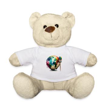 Colorie-moi Cadeau - Nounours - blanc - Devant