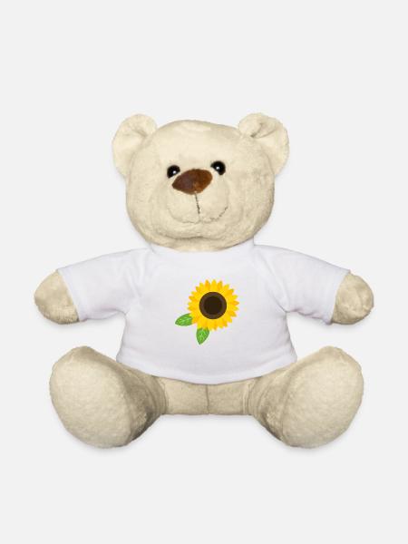 Sonnenblume - Teddy - Weiß