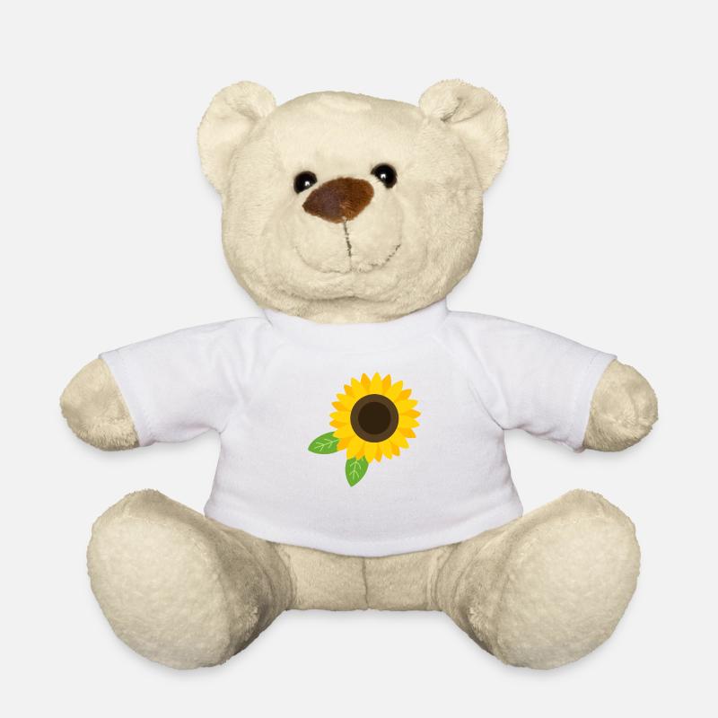 Sonnenblume - Teddy - Weiß