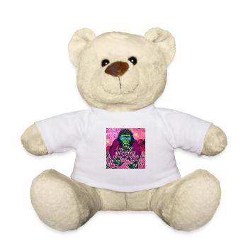 King nerveux AAAaaa Van gogh - Nounours - blanc - Devant