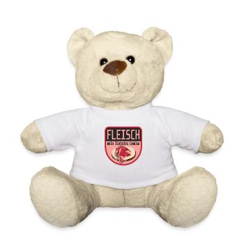 Fleisch mein liebstes Gemüse - Teddy - Weiß - Vorne