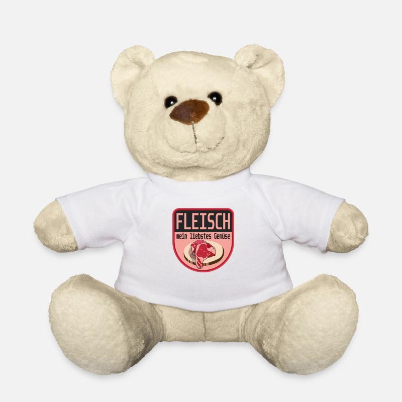 Fleisch mein liebstes Gemüse - Teddy - Weiß