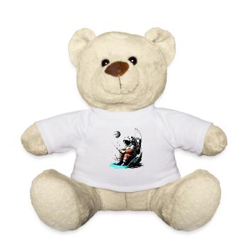 Astronaut angelt - Teddy - Weiß - Vorne