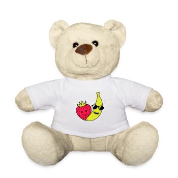 Fraise Banane - Nounours - blanc - Devant