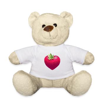 Strawberry - Teddy Bear - white - Front