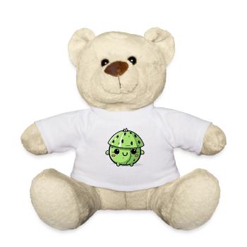 Kawaii green melon - Teddy Bear - white - Front