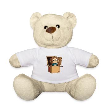 Super Cute monkey - Teddy Bear - white - Front