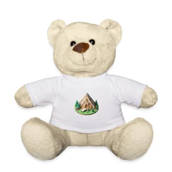 camping mountain - Teddy Bear - white - Front