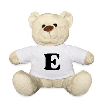 Buchstabe e - Teddy - Weiß - Vorne