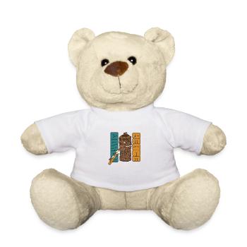 420 Weltfriedensholz - Teddy - Weiß - Vorne