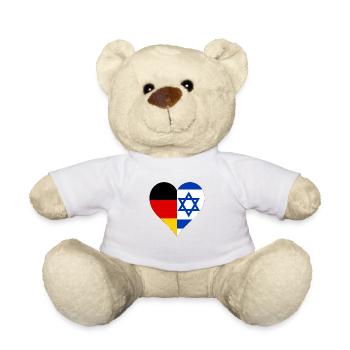 Deutschland und Israel - Teddy - Weiß - Vorne