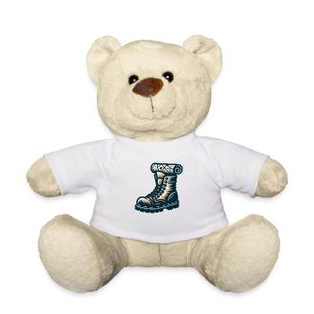 Entdeckerschuh mit Karte - Teddy - Weiß - Vorne