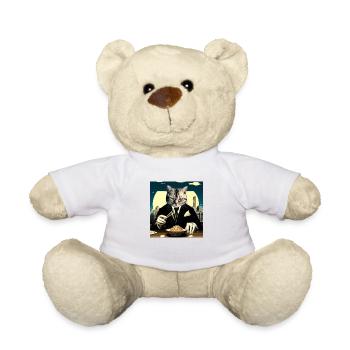 Katze Japanisch Ramen Japan - Teddy - Weiß - Vorne