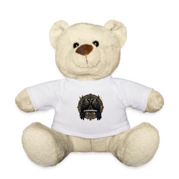 Hugin & Munin Ravens Le design viking celtique d’Odin - Nounours - blanc - Devant
